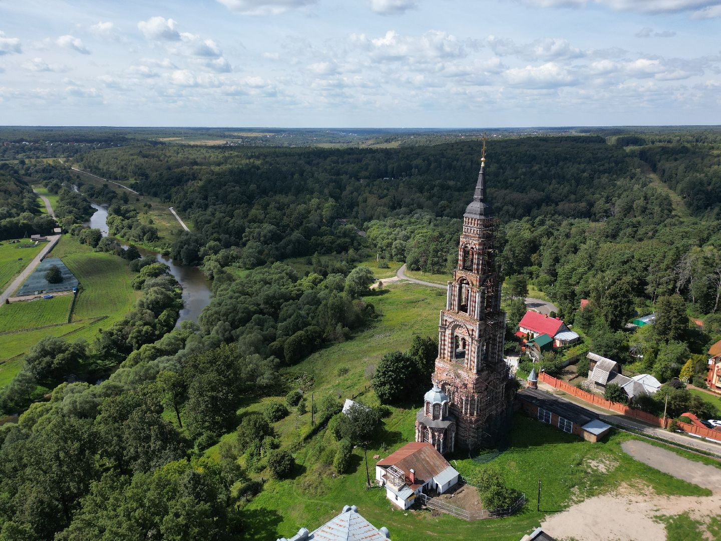 видео с коптера, города, серпухов, культура,