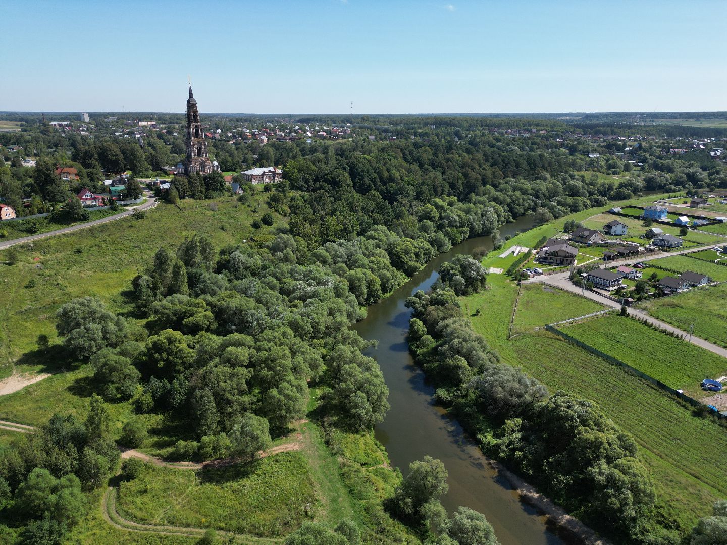 видео с коптера, города, серпухов, культура,