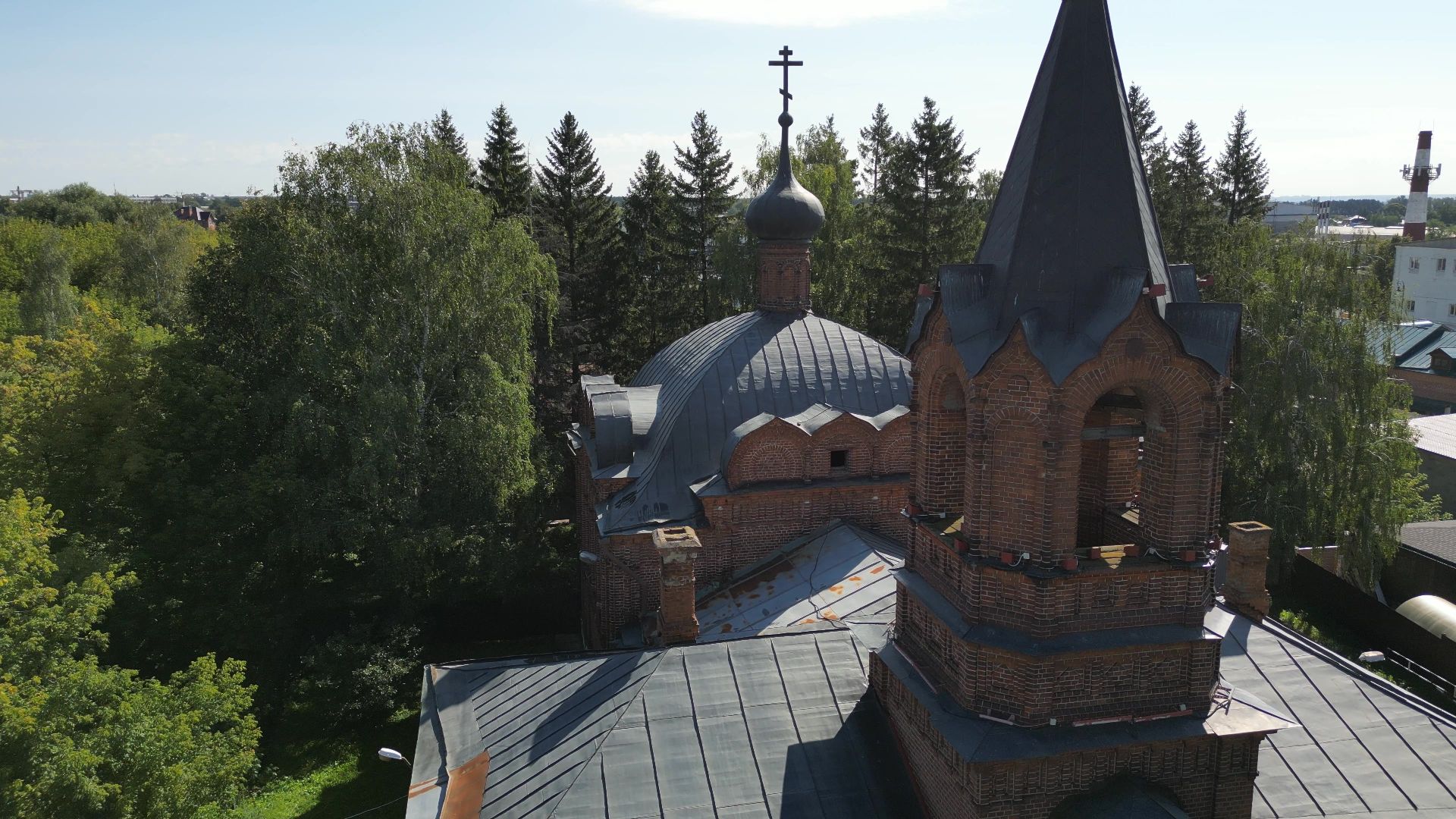 видео с коптера, серпухов, история, города, культура,