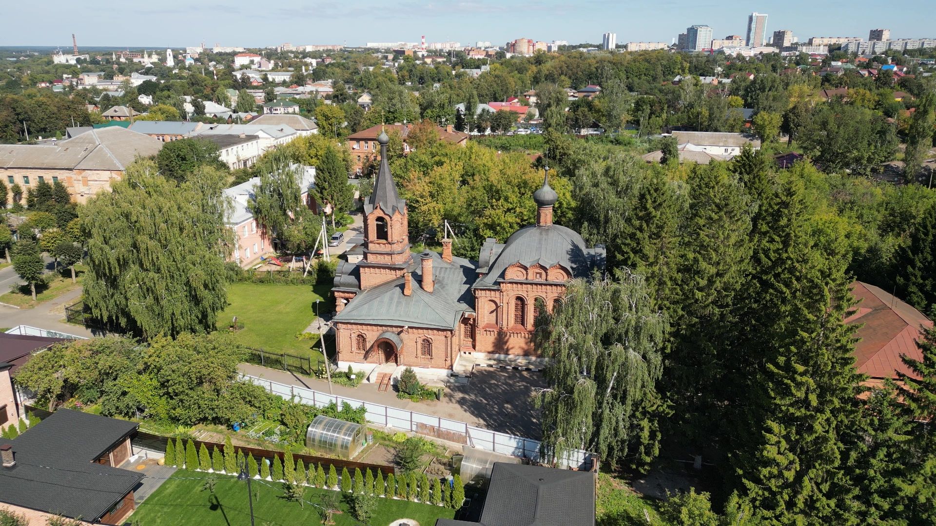 видео с коптера, серпухов, история, города, культура,