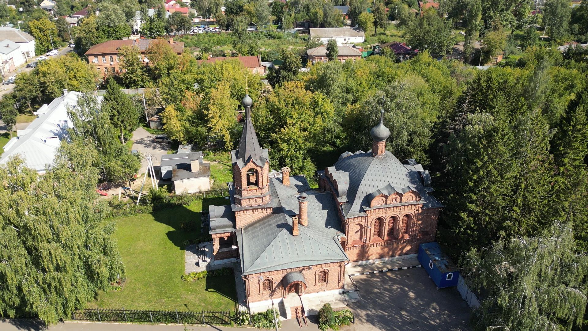 видео с коптера, серпухов, история, города, культура,