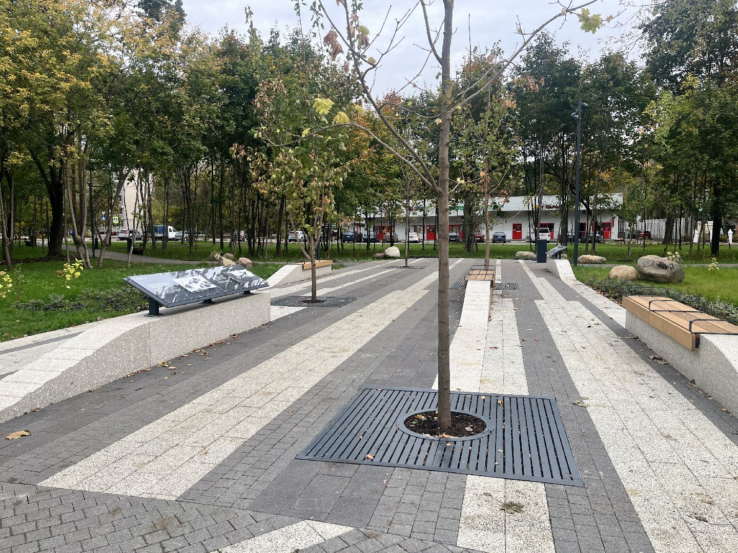 сквер, сквер в балашихе, новый сквер,