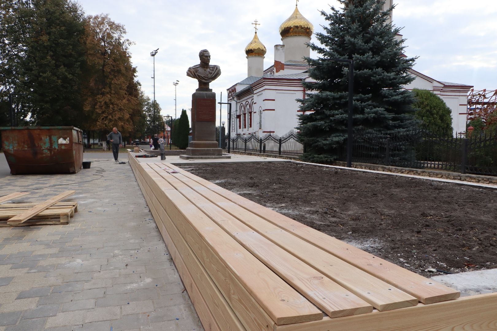 Серебряные Пруды, благоустройство, площадь Дохтурова,