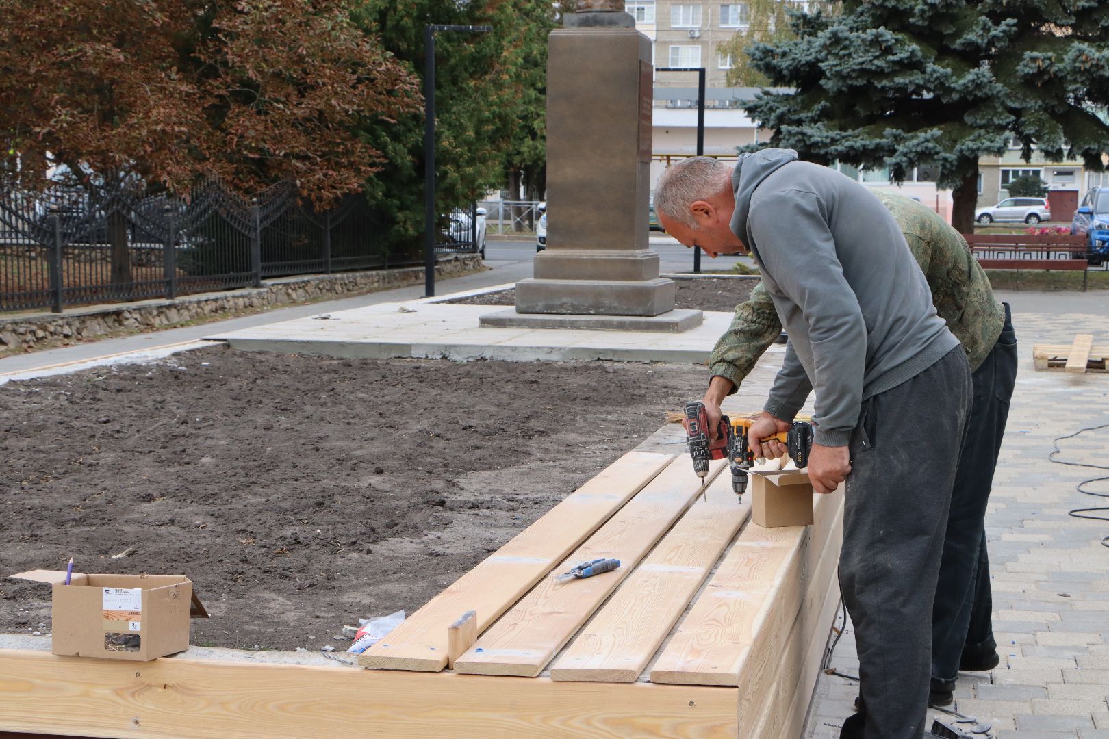 Серебряные Пруды, благоустройство, площадь Дохтурова,