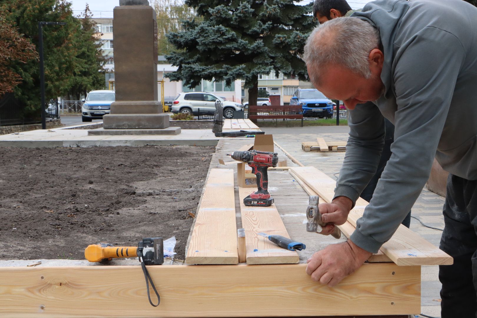 Серебряные Пруды, благоустройство, площадь Дохтурова,