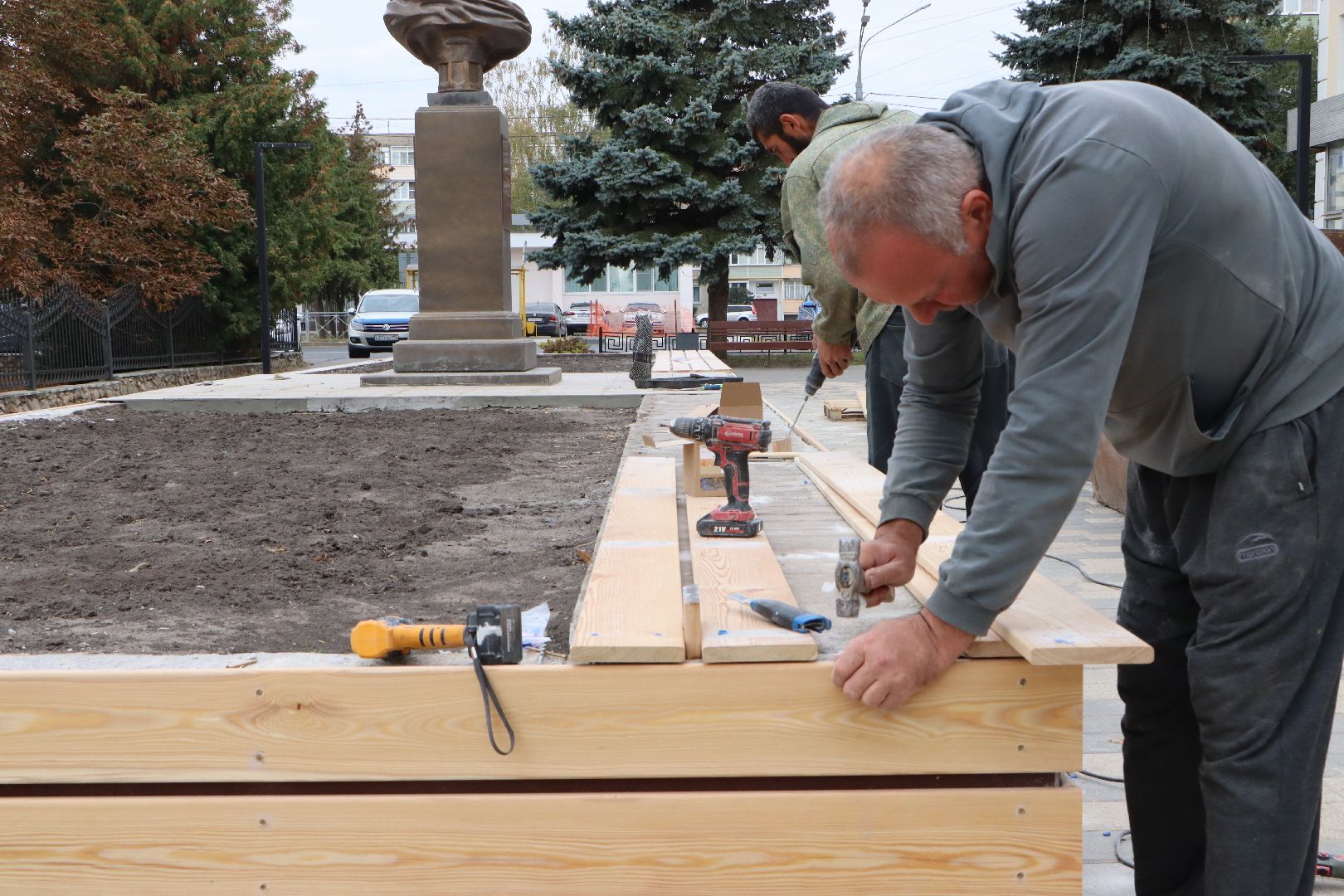 Серебряные Пруды, благоустройство, площадь Дохтурова,