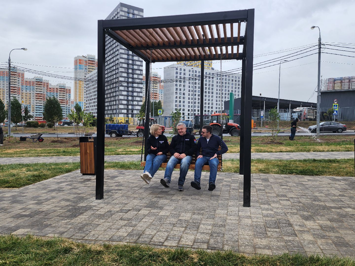 высадка деревьев,