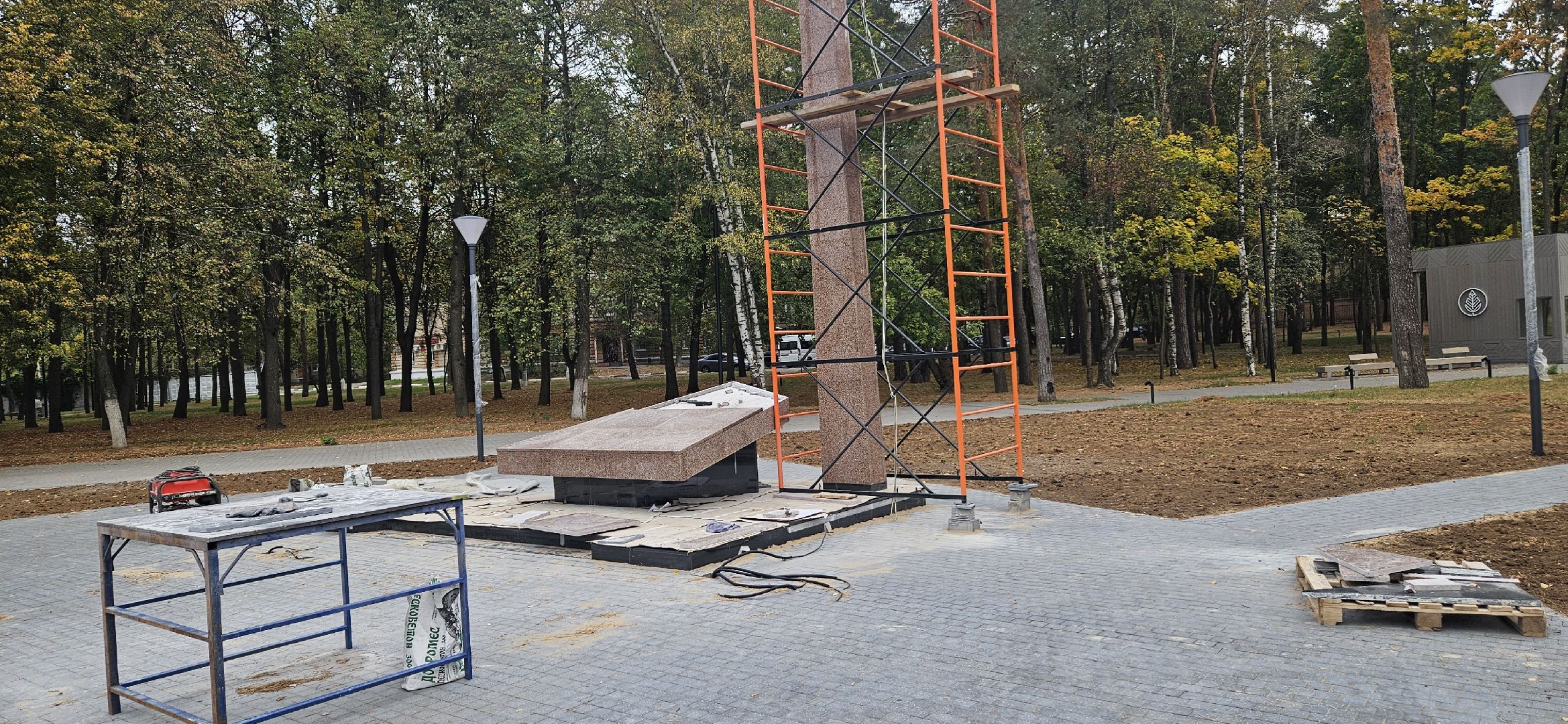 благоустройство, памятник, вечный огонь, Жуковский,