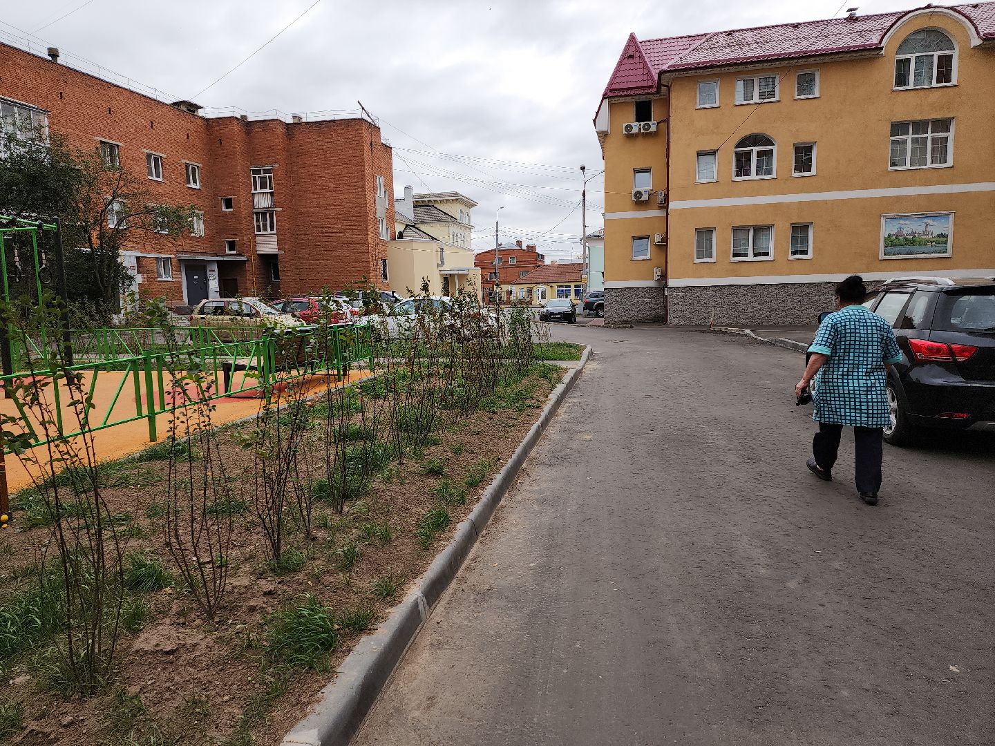 серпухов, подмосковье, комплексное благоустройство двора,