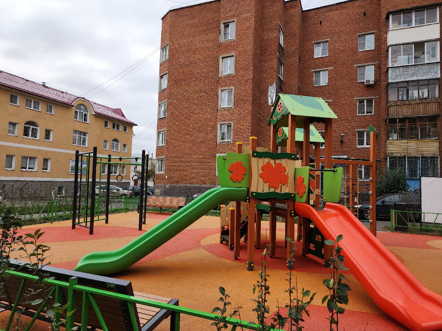 серпухов, подмосковье, комплексное благоустройство двора,