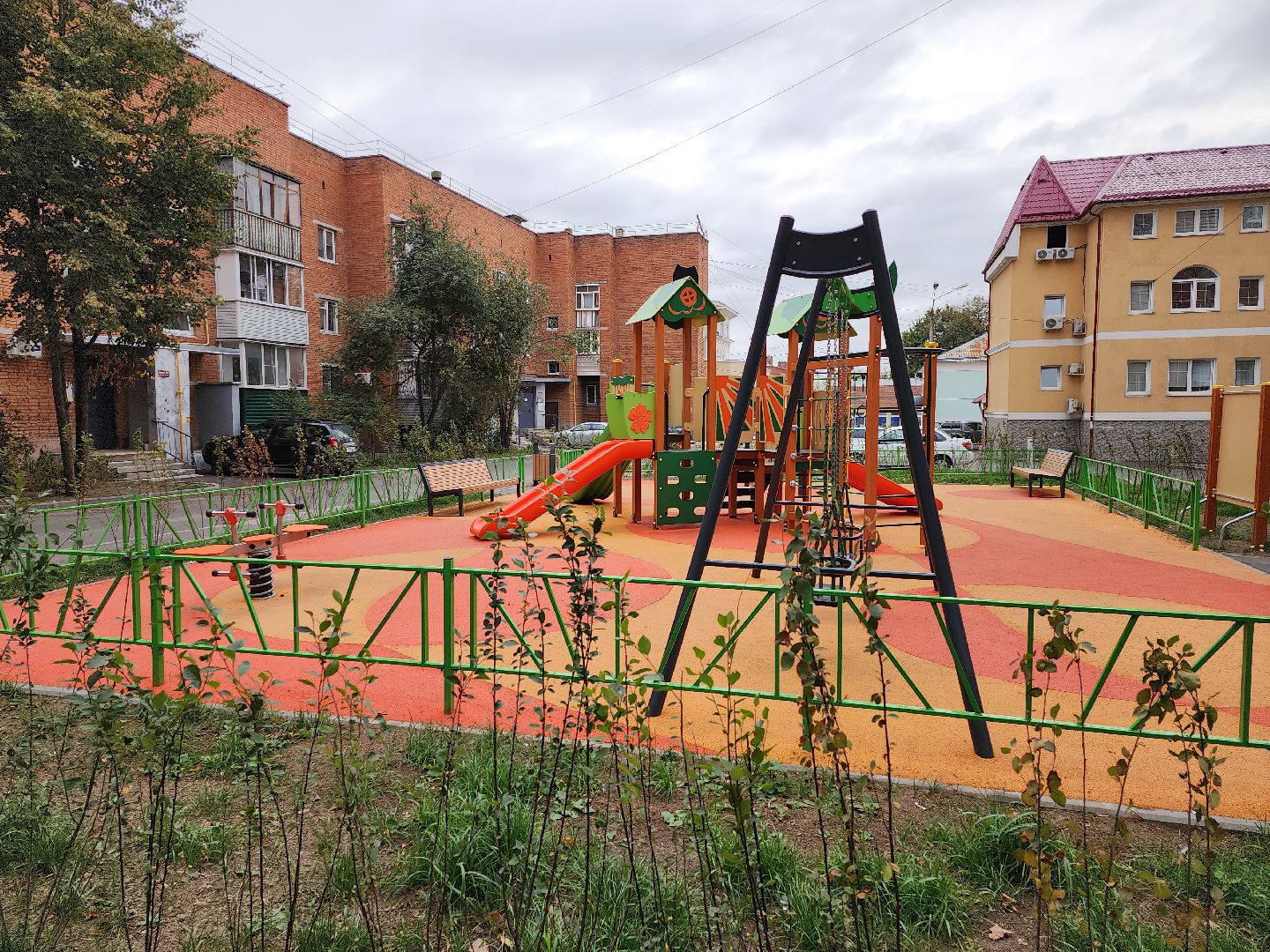 серпухов, подмосковье, комплексное благоустройство двора,