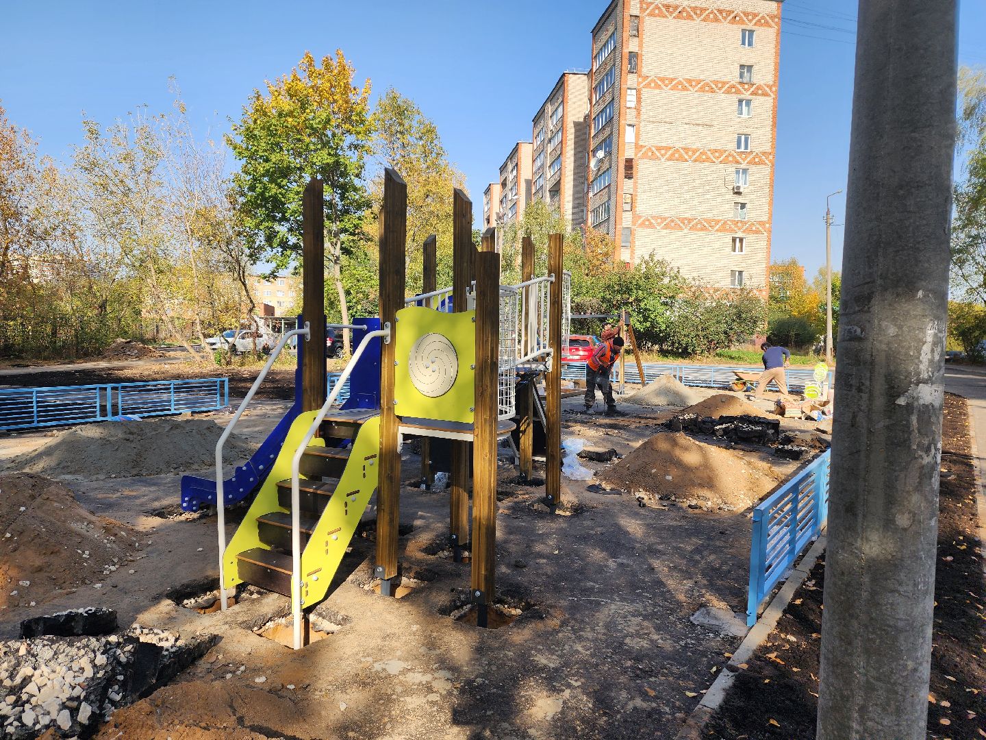 красноармейск, городской округ пушкинский, игровой комплекс, благоустройство 2024,