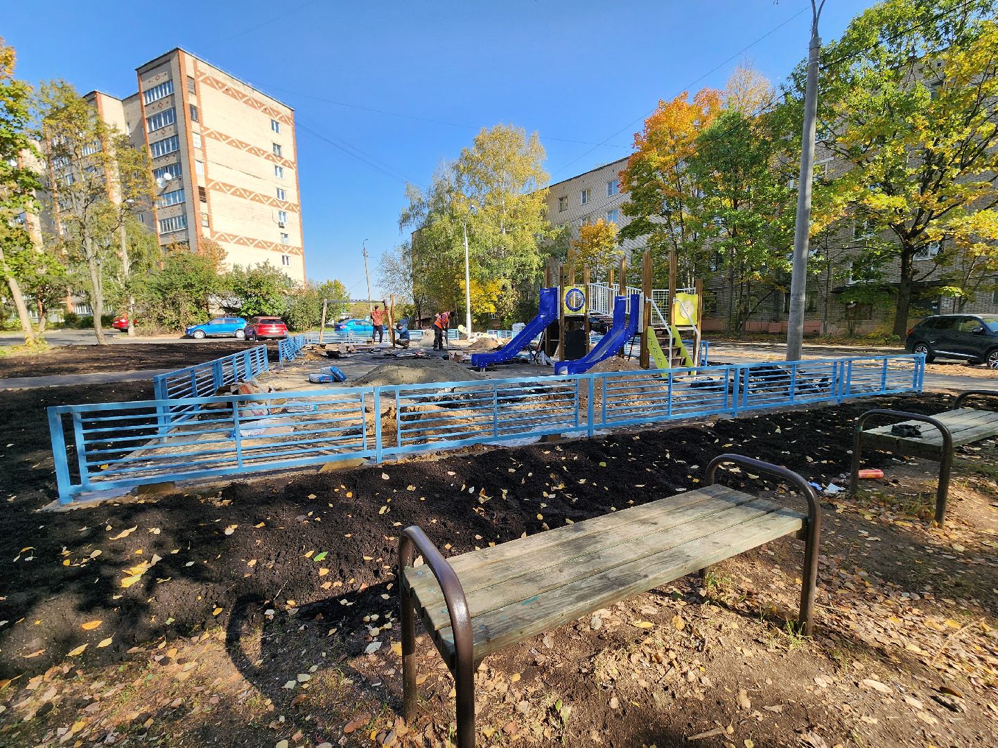 красноармейск, городской округ пушкинский, игровой комплекс, благоустройство 2024,