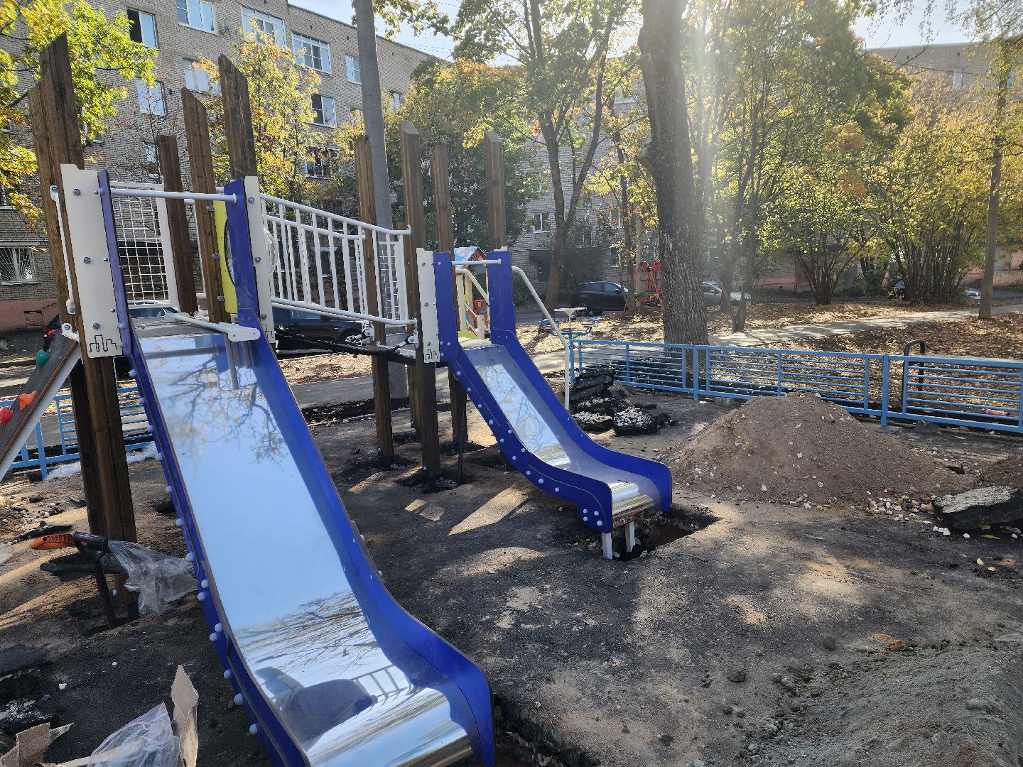 красноармейск, городской округ пушкинский, игровой комплекс, благоустройство 2024,