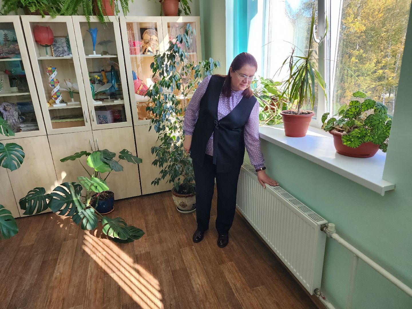 Чехов, поселок Любучаны, средняя школа, отопление, теплоснабжение, директор школы Ирина Резвина, глава округа михаил собакин,