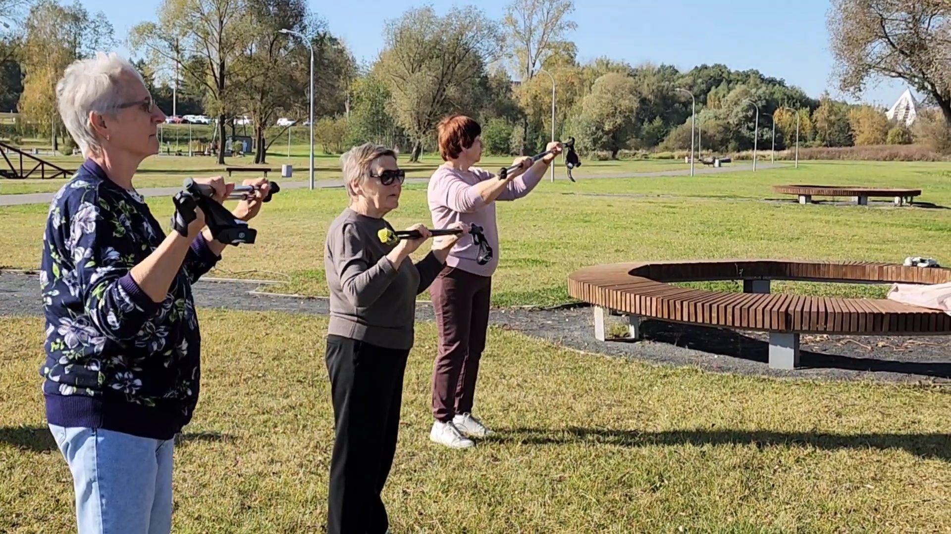 Бронницы, Парк Бронницкий Луг, Спорт в парке, Активное долголетие, Дыхательная гимнастика,