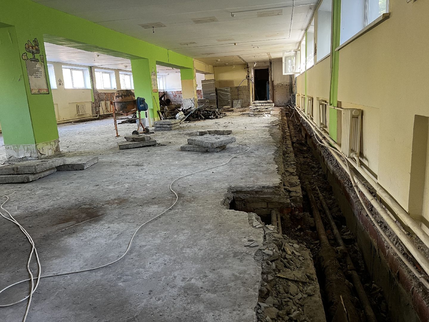 губернатор воробьев, гимназия им подольских курсантов, капитальный ремонт, климовск,