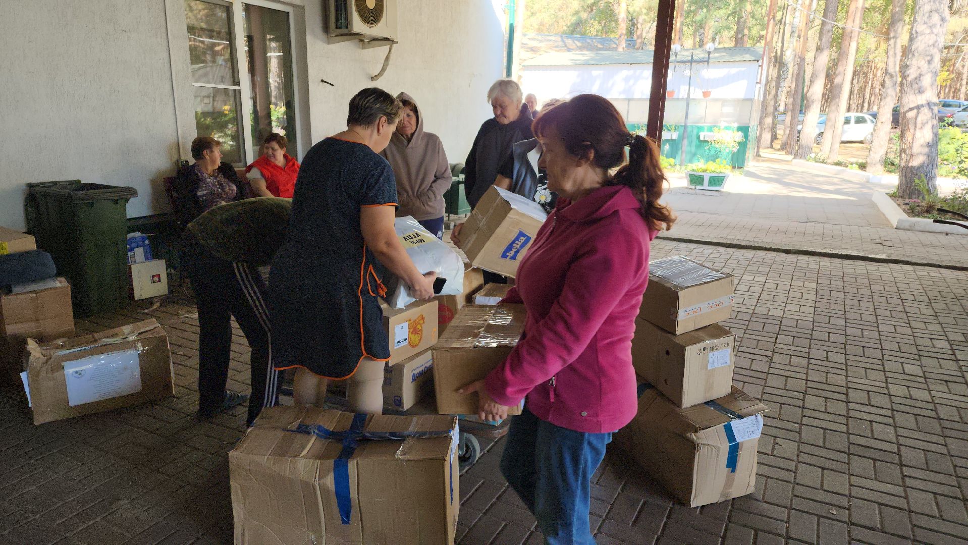 волонтеры подмосковья, гуманитарная помощь, курская область,