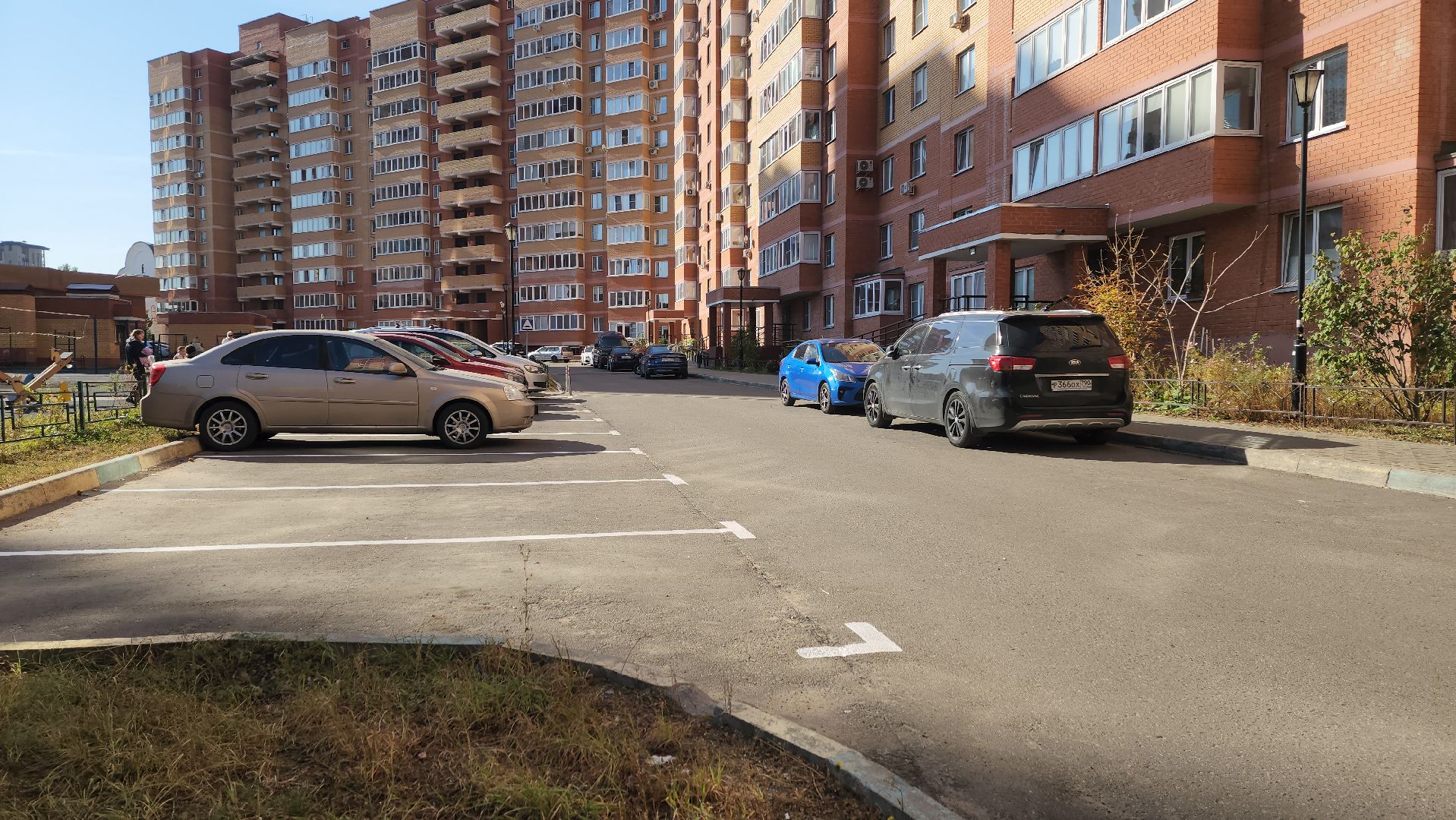 одинцово, лесной городок, благоустройство, разметка, парковка, пешеходный переход,