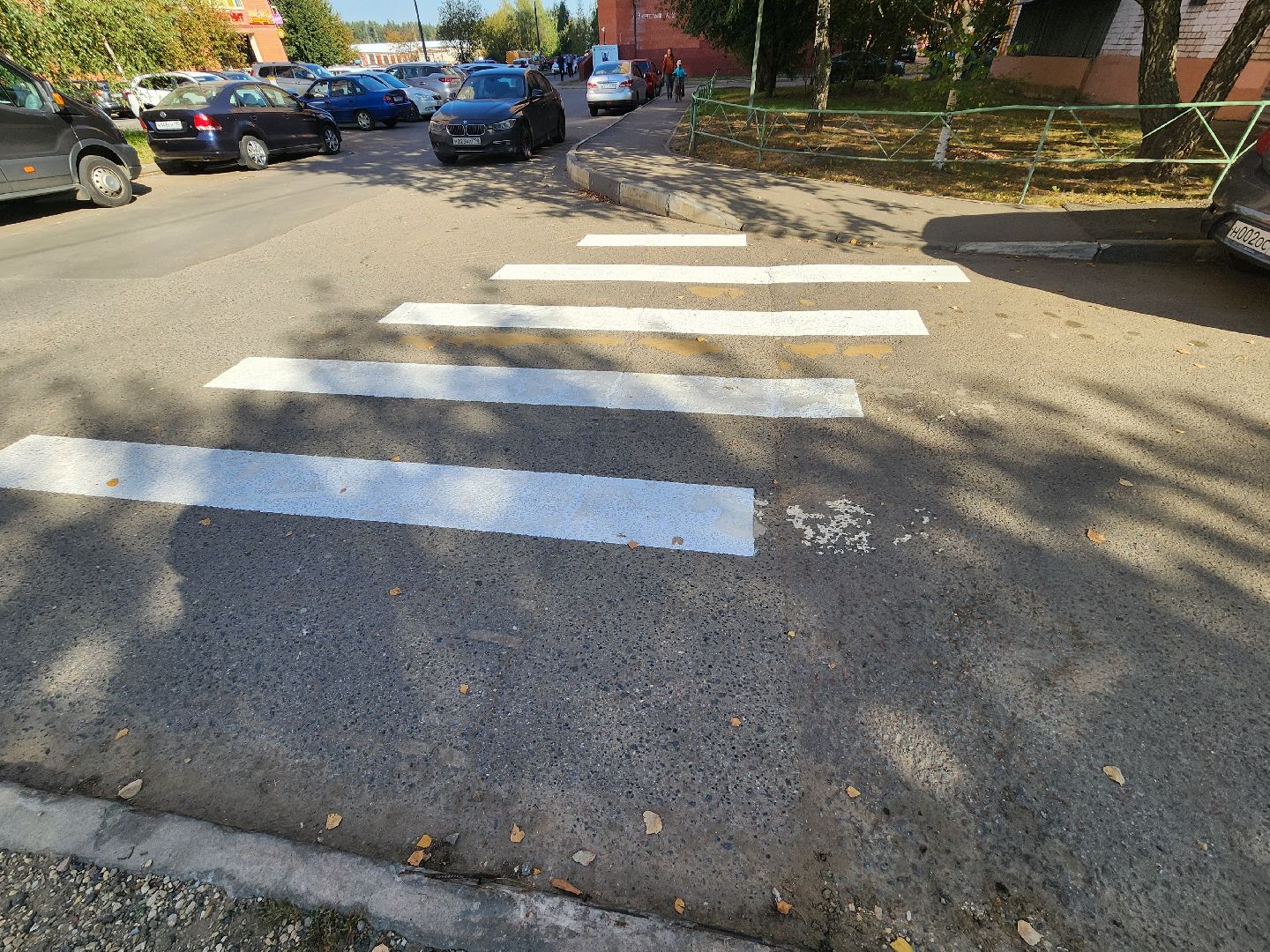 одинцово, лесной городок, благоустройство, разметка, парковка, пешеходный переход,