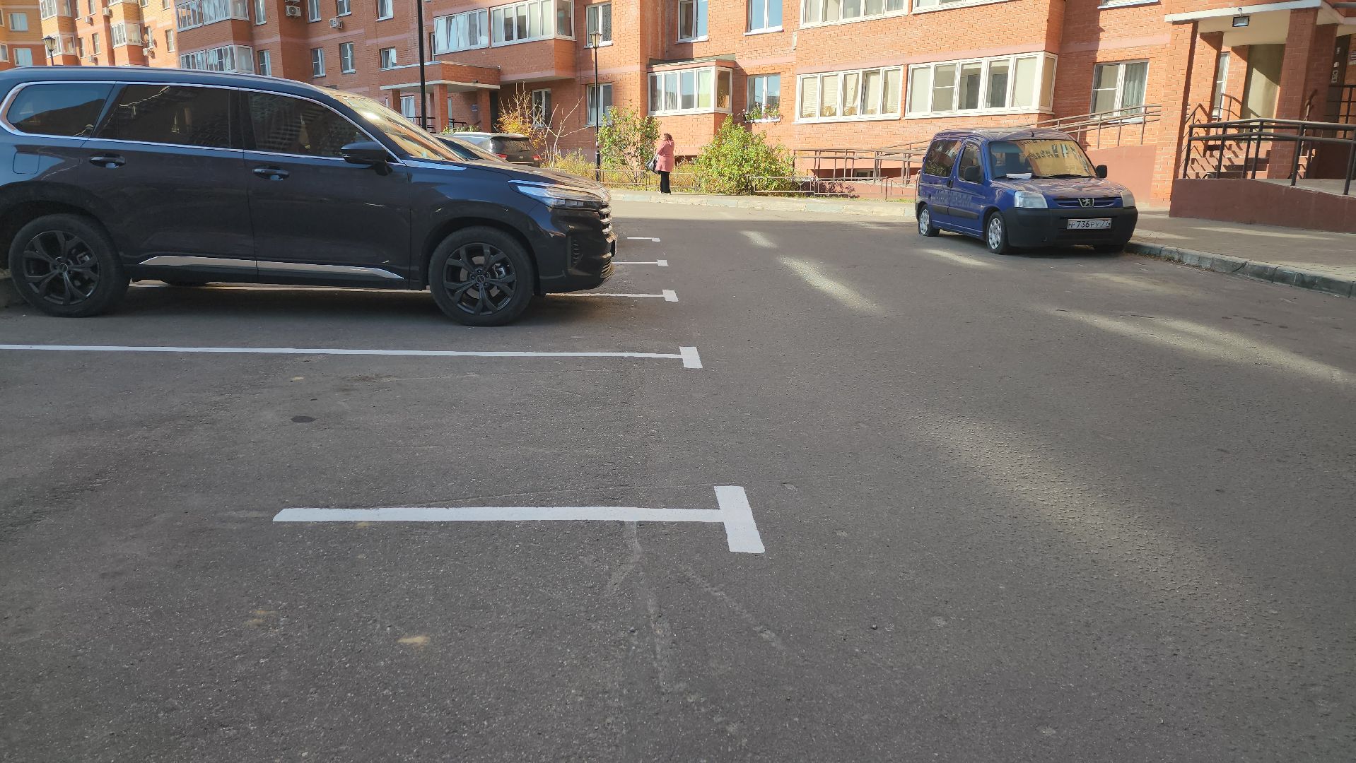 одинцово, лесной городок, благоустройство, разметка, парковка, пешеходный переход,