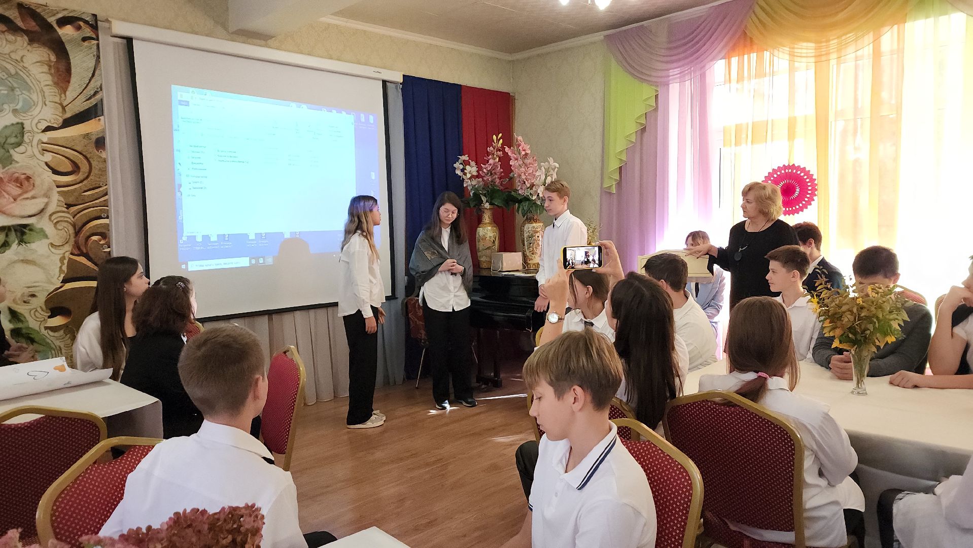 пушкино, лицей, литературная гостиная, стихи, день учителя, ролики, педагогический коллектив, поздравления,