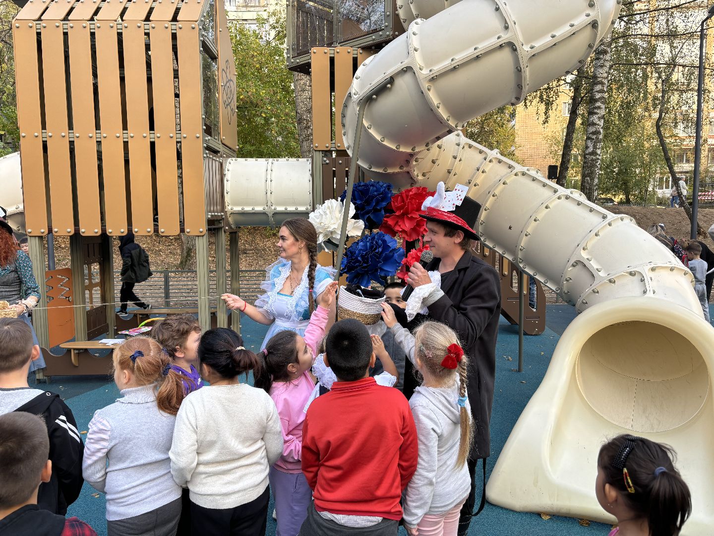 новая площадка, дети,