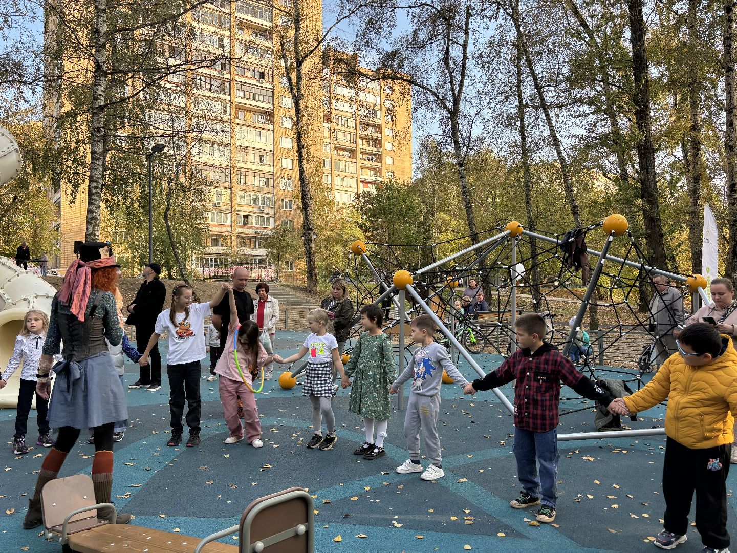 новая площадка, дети,