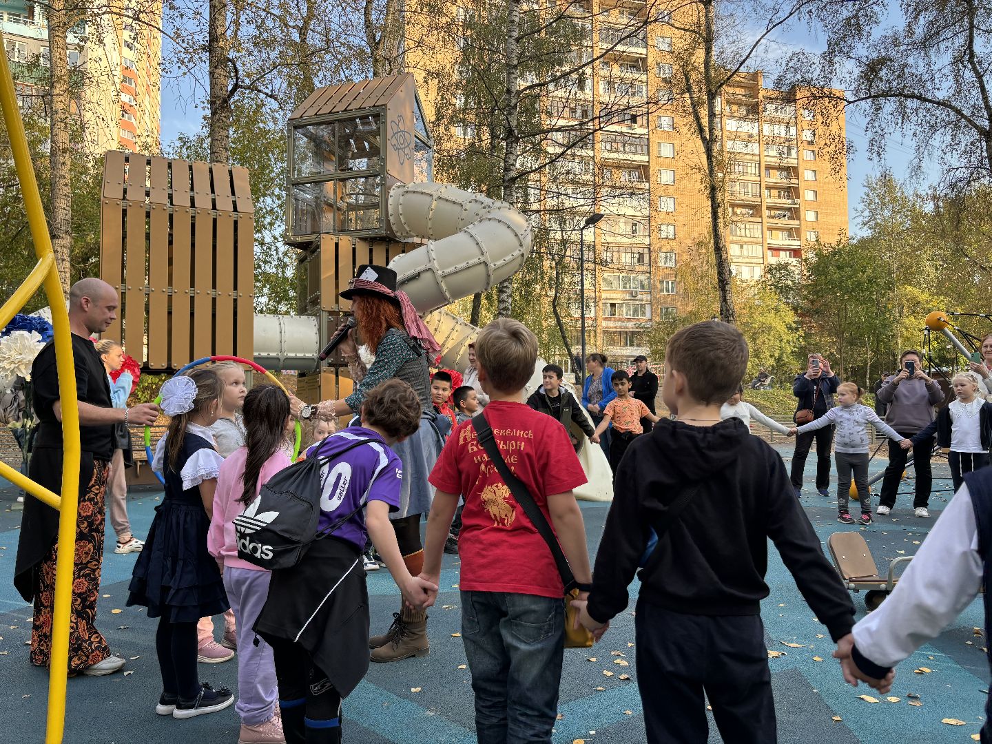 новая площадка, дети,