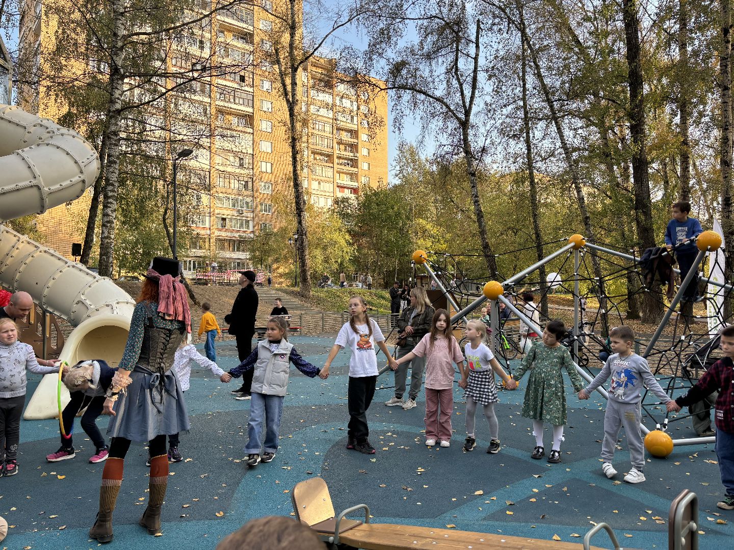 новая площадка, дети,