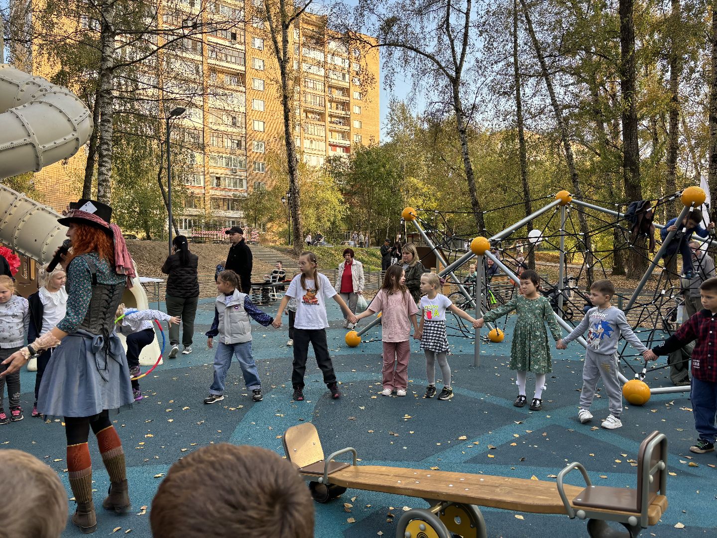 новая площадка, дети,