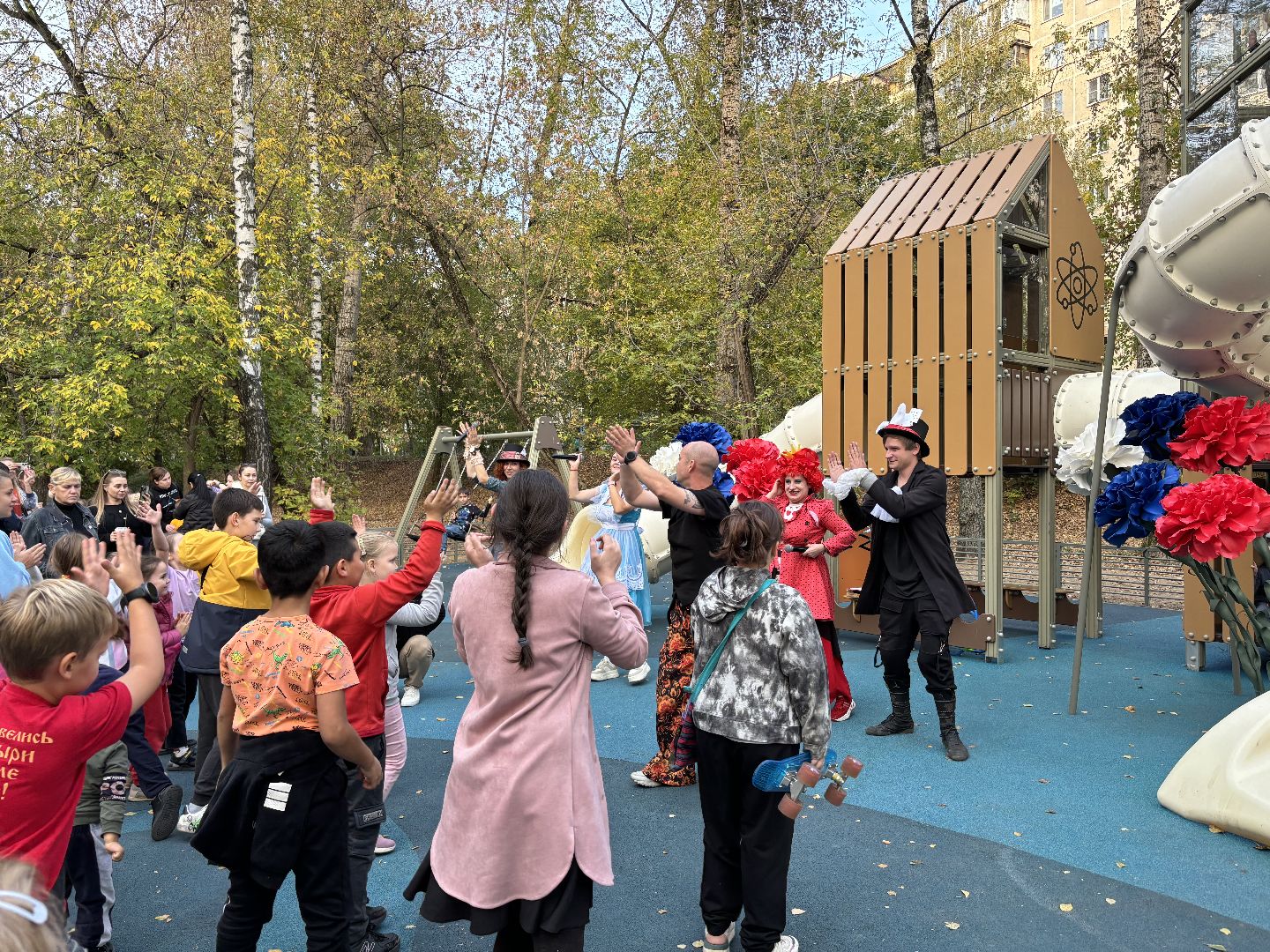 новая площадка, дети,