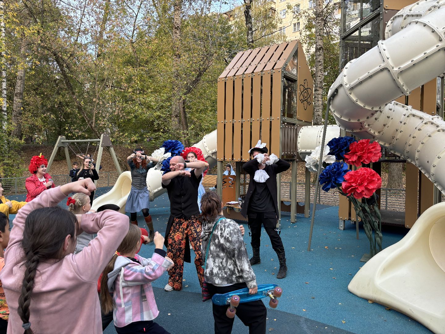 новая площадка, дети,