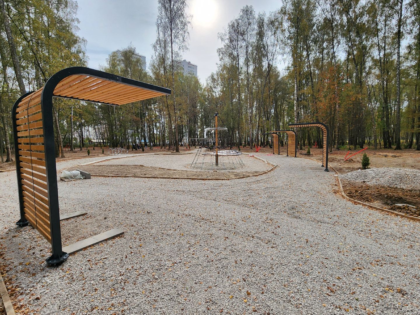 Чехов, микрорайон Губернский, лесопарк, лесопарковая зона отдыха, строительство, благоустройство, программа Парки в лесу, губернатор московской области, глава округа михаил собакин,