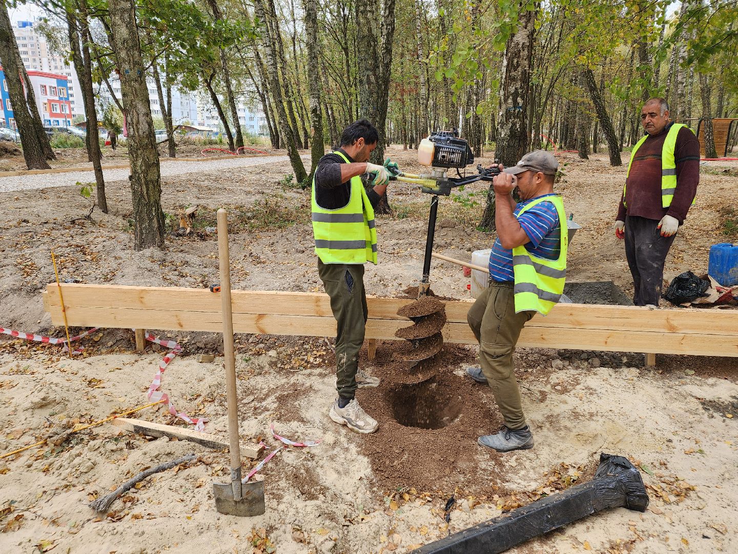 Чехов, микрорайон Губернский, лесопарк, лесопарковая зона отдыха, строительство, благоустройство, программа Парки в лесу, губернатор московской области, глава округа михаил собакин,