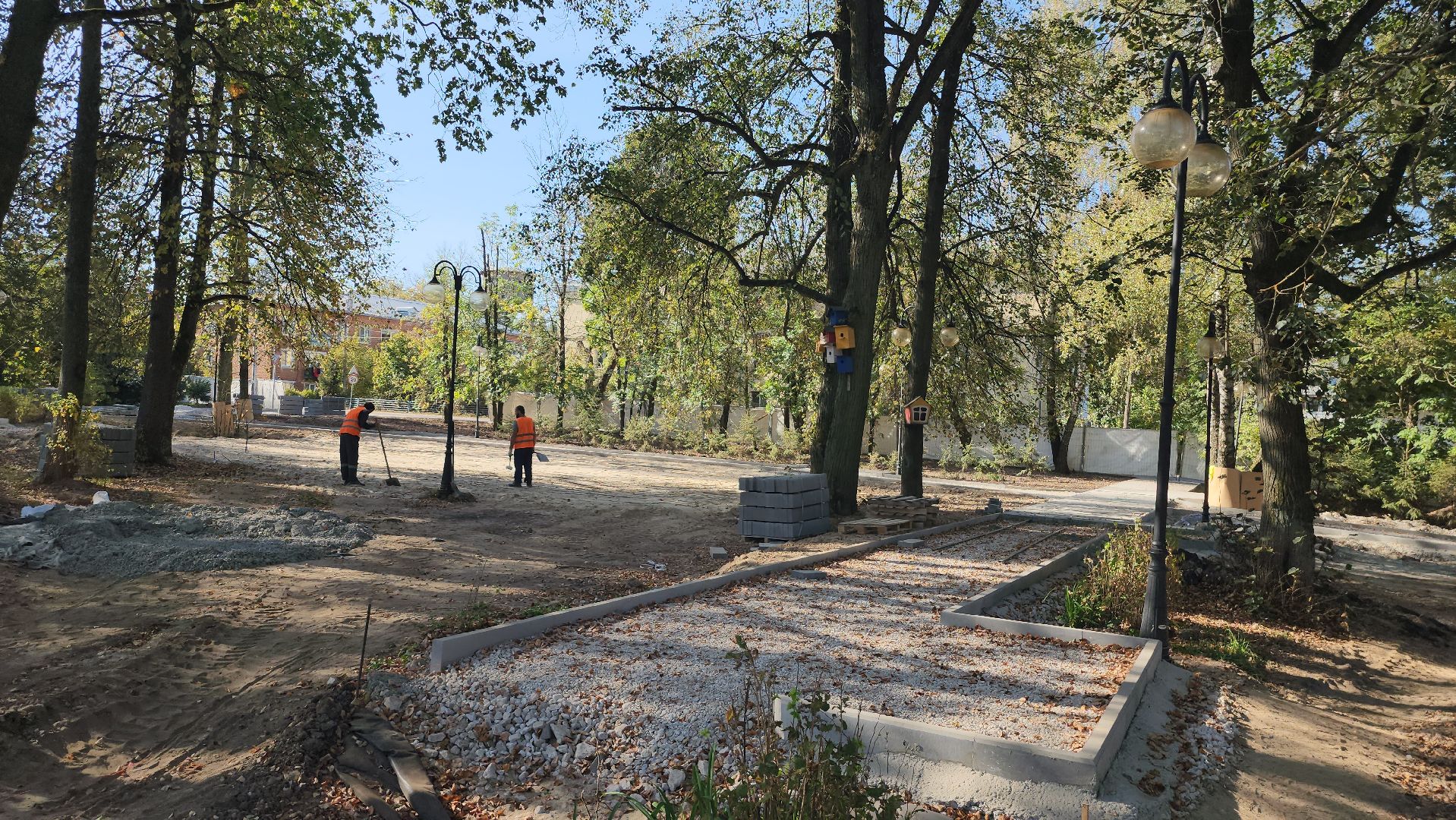 серпухов, дк лира, поселок пролетарский, сквер, парковка,