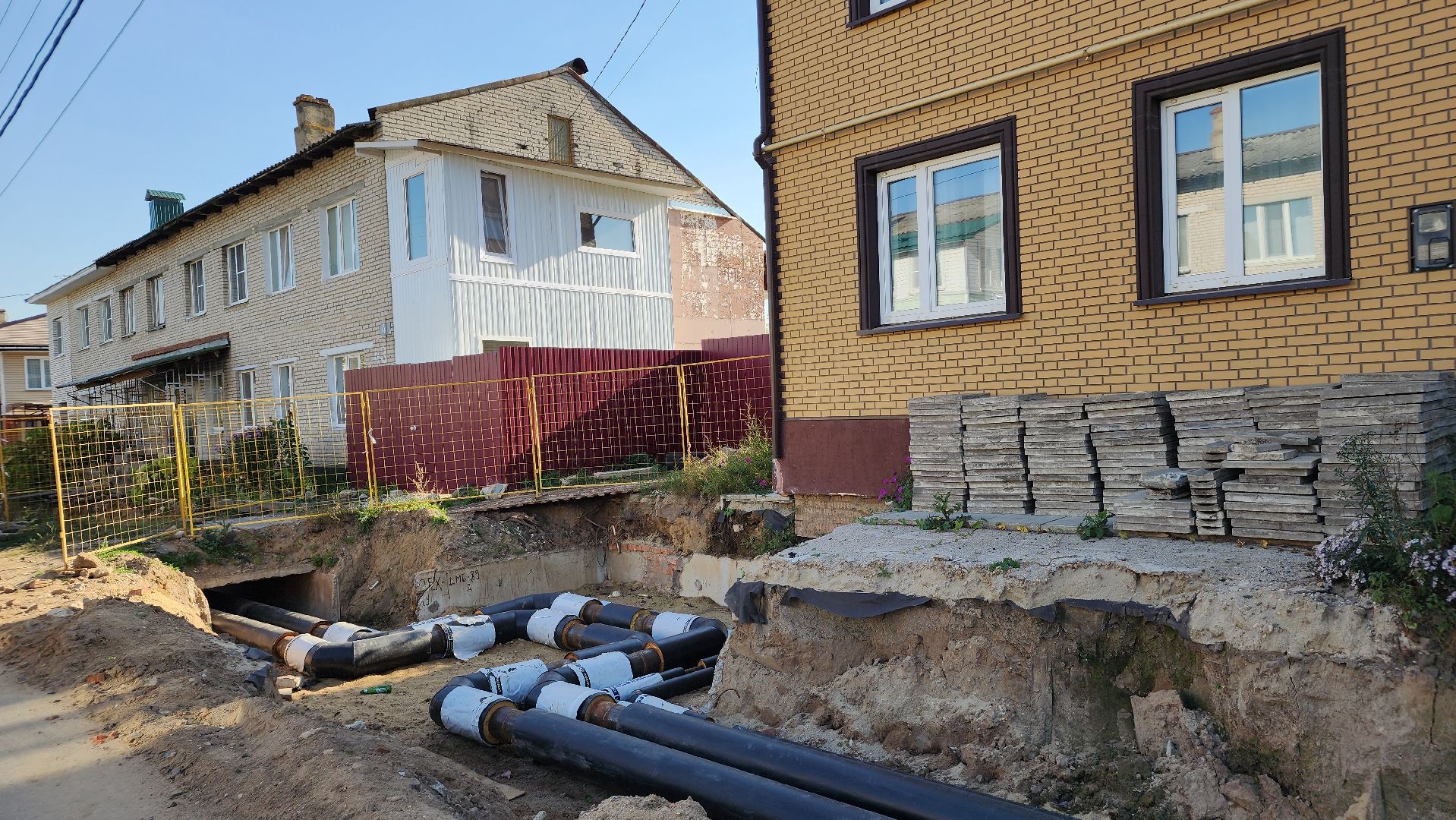 ЖКХ, ремонт тепловых сетей, теплотрасса, Лосино-Петровский,