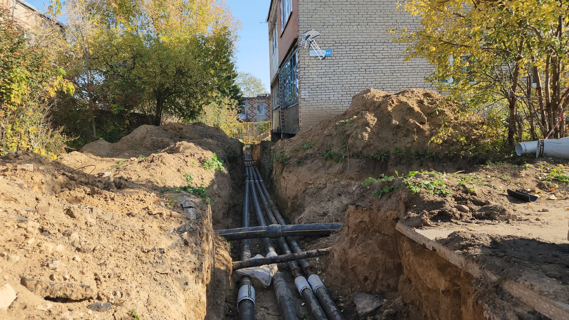 ЖКХ, ремонт тепловых сетей, теплотрасса, Лосино-Петровский,