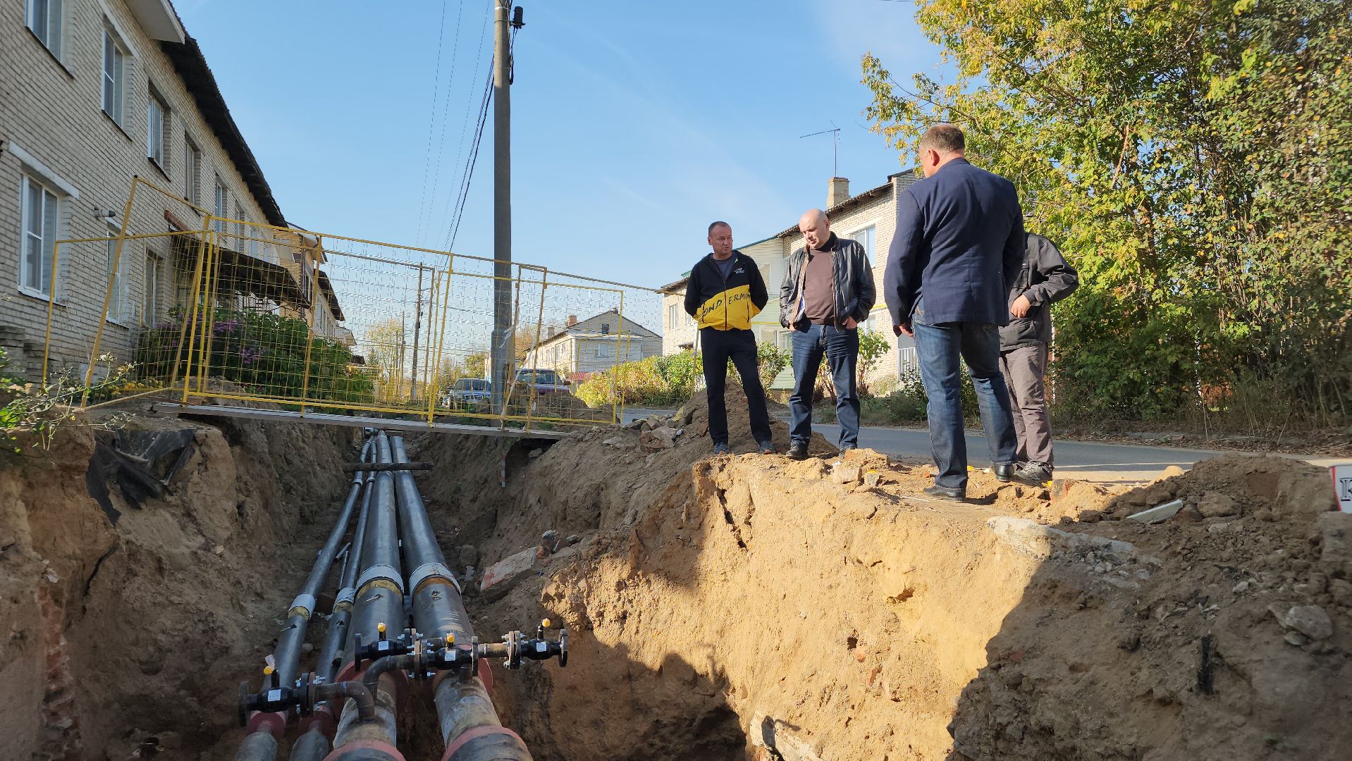 ЖКХ, ремонт тепловых сетей, теплотрасса, Лосино-Петровский,