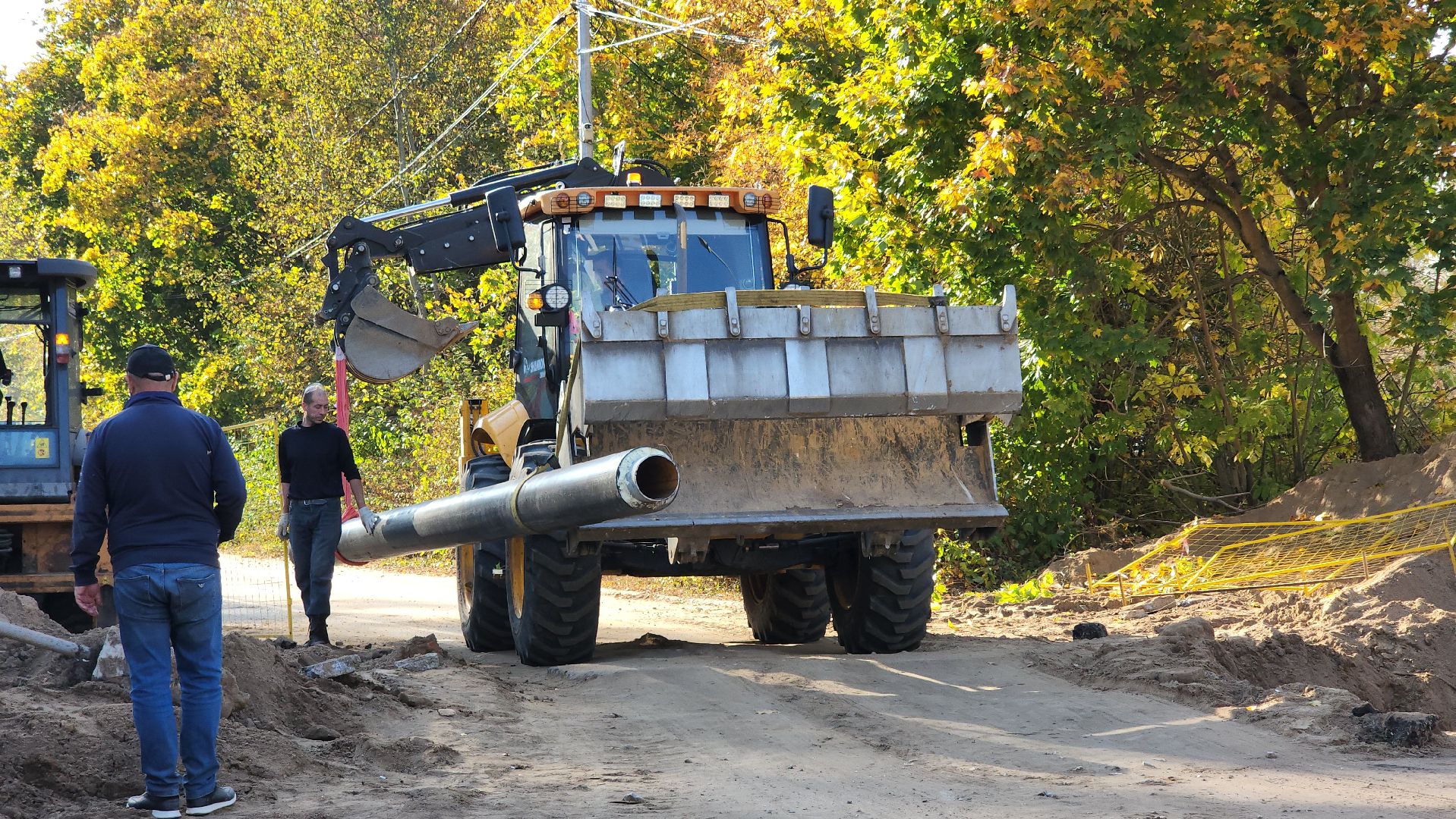 ЖКХ, ремонт тепловых сетей, теплотрасса, Лосино-Петровский,
