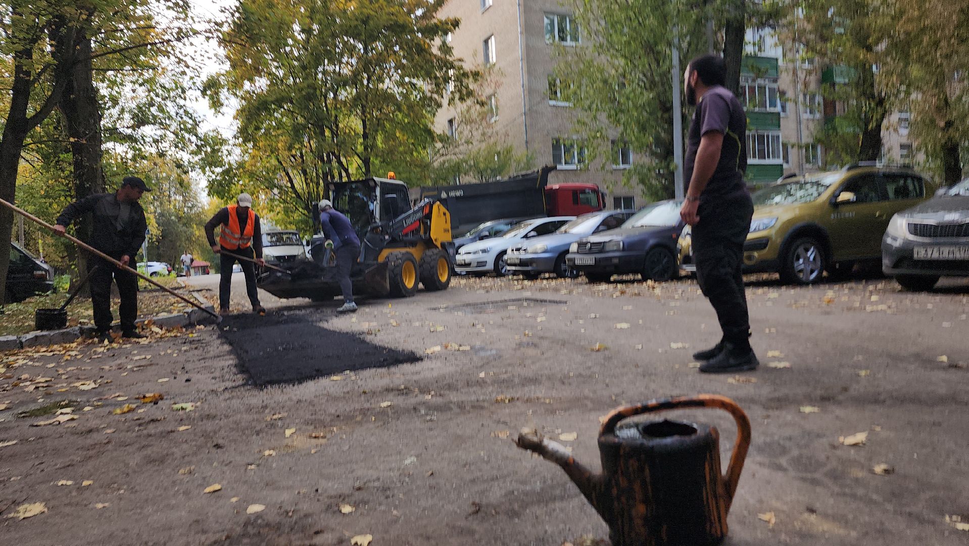 Домодедово, Подмосковье, Дороги, ЖКХ, Ямочный ремонт, замена асфальта во дворе,