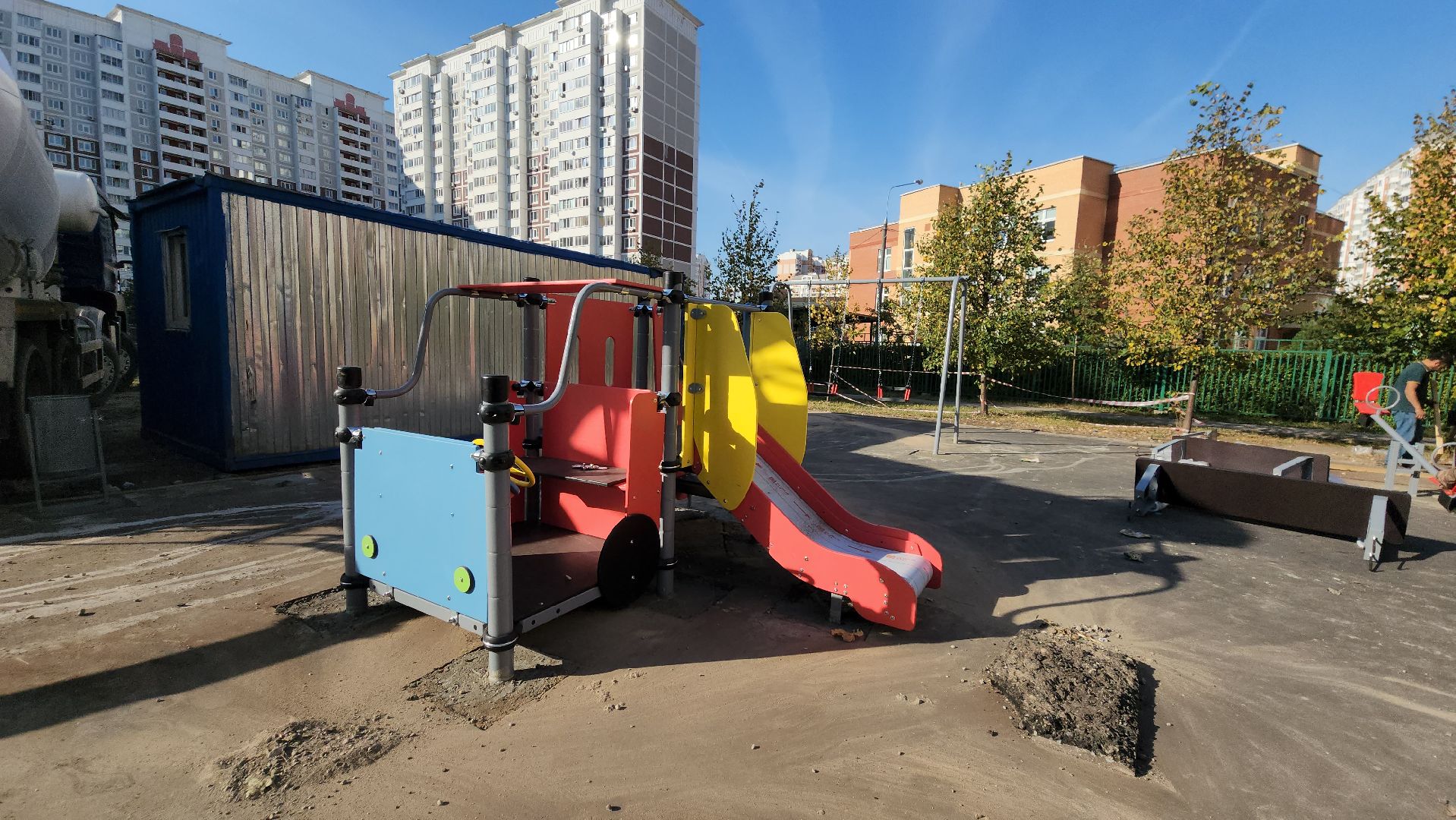 Десткая площадка, Благоустройство, Лобня,