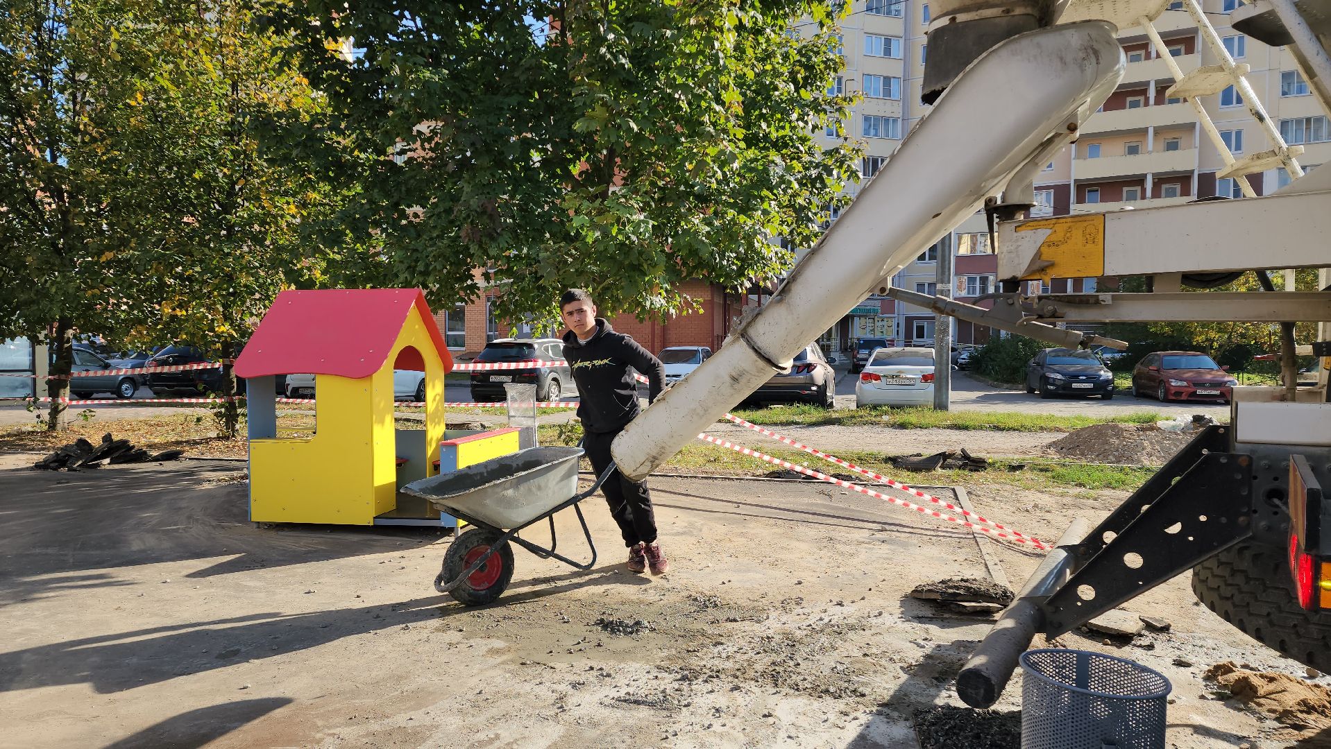 Десткая площадка, Благоустройство, Лобня,