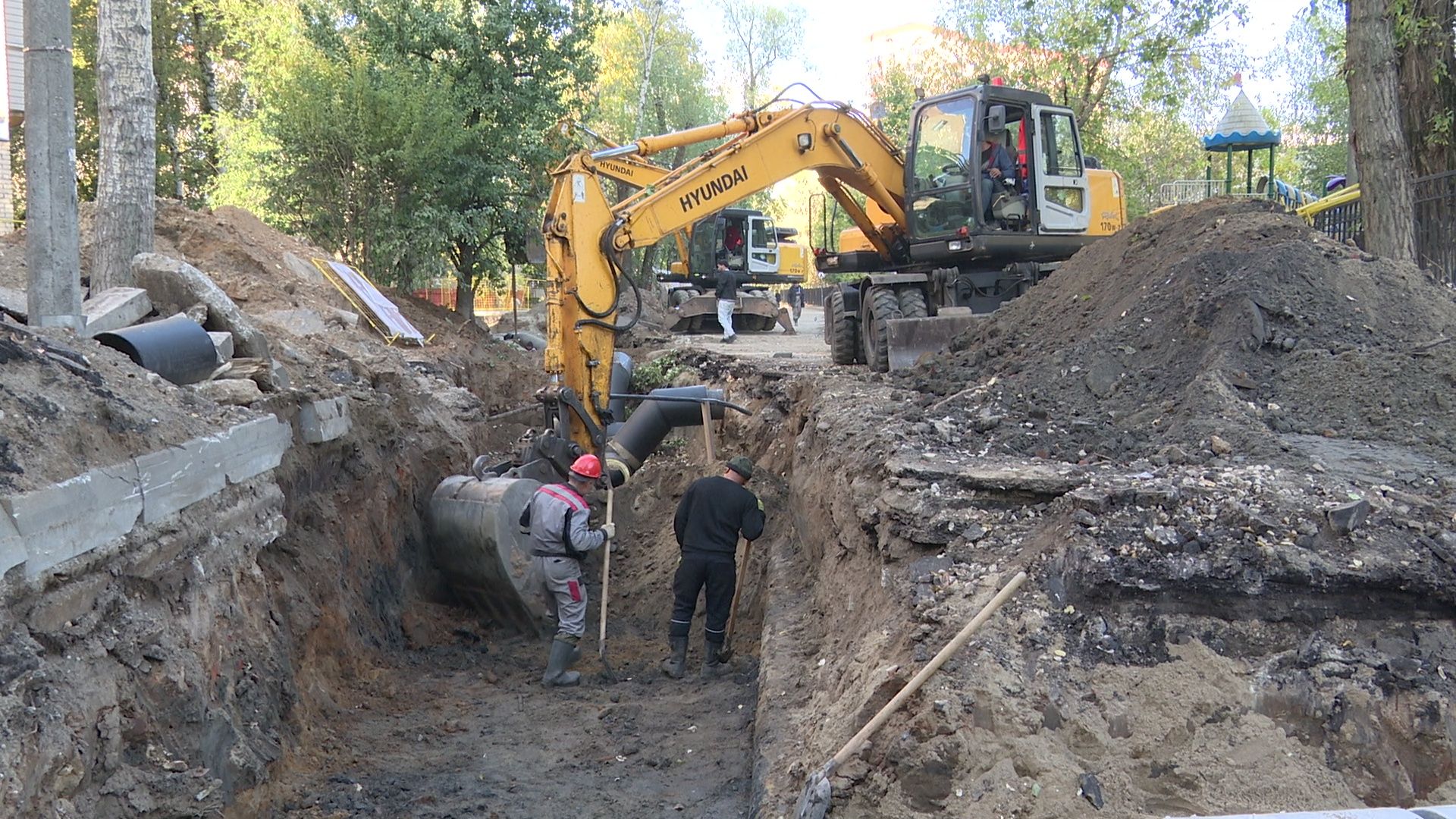 Реутов, теплотрасса, реконструкция, земляные работы,