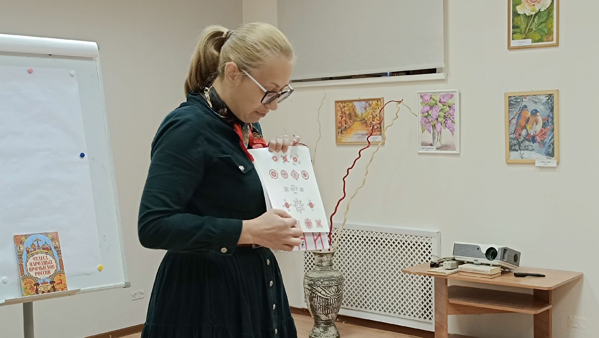 мастер класс, лобня, мезенская роспись,