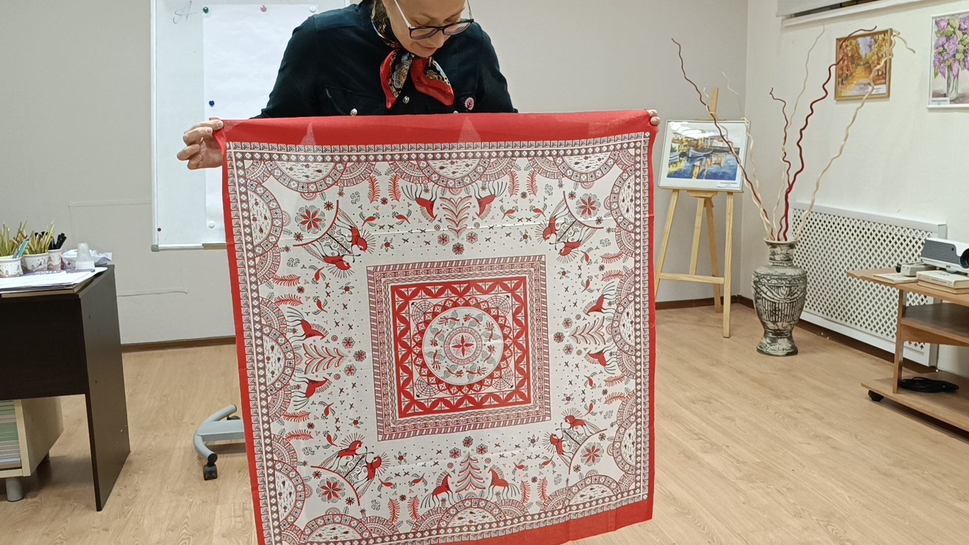 мастер класс, лобня, мезенская роспись,