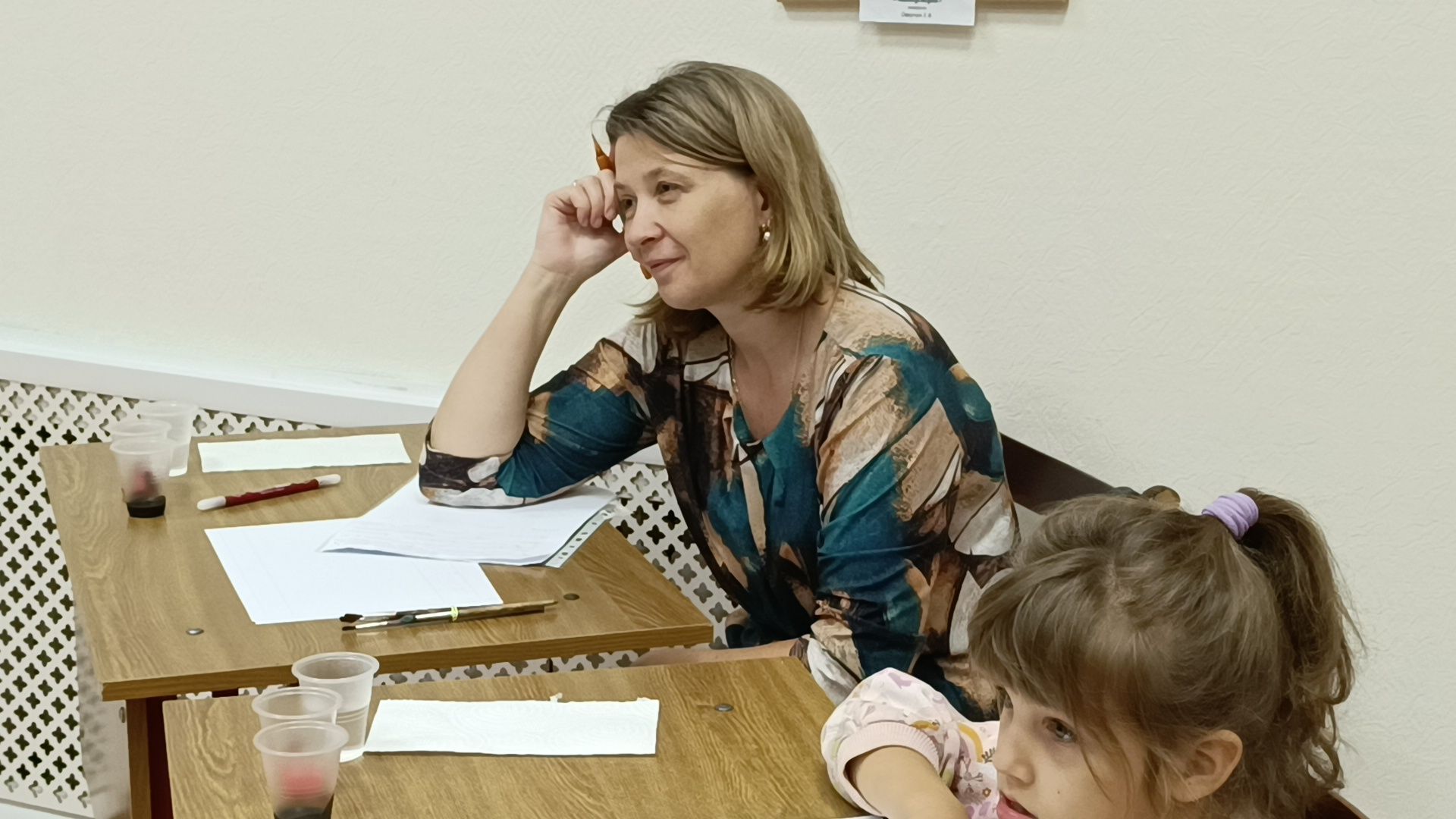 мастер класс, лобня, мезенская роспись,