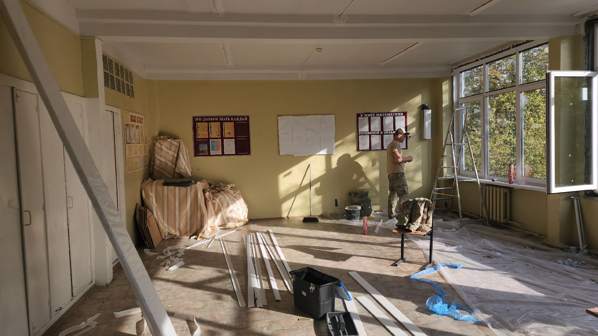 ремонт, егорьевск, окна, школа, дети, обновление,