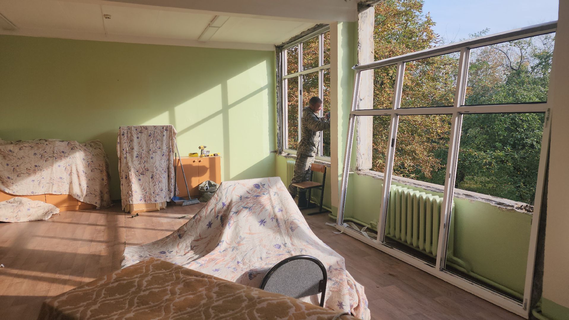 ремонт, егорьевск, окна, школа, дети, обновление,