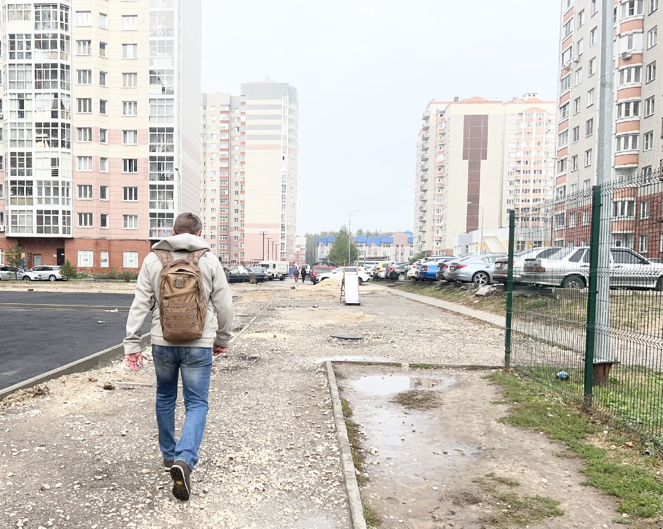 Балашиха, Подмосковье, Благоустройство дворов в Балашихе, парковочные места,